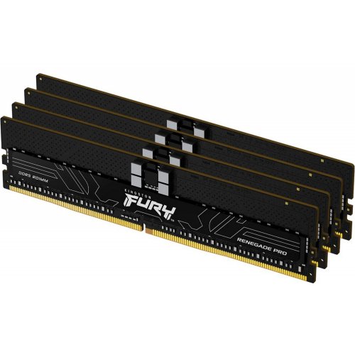 Продать ОЗУ Kingston DDR5 128GB (4x32GB) 6000Mhz FURY Renegade Pro RDIMM Black (KF560R32RBEK4-128) по Trade-In интернет-магазине Телемарт - Киев, Днепр, Украина фото