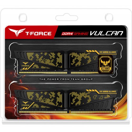 Продать ОЗУ Team DDR4 16GB (2x8GB) 3200Mhz T-Force Vulcan TUF Gaming Alliance (TLTYD416G3200HC16CDC01) по Trade-In интернет-магазине Телемарт - Киев, Днепр, Украина фото