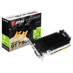 Видеокарта MSI GeForce GT 730 2048MB (N730K-2GD3H/LP) (Восстановлено продавцом, 635881)