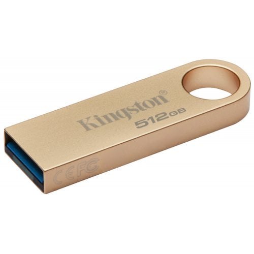 Купить Накопитель Kingston DataTraveller SE9 G3 512GB USB 3.2 (DTSE9G3/512GB) Gold - цена в Харькове, Киеве, Днепре, Одессе
в интернет-магазине Telemart фото