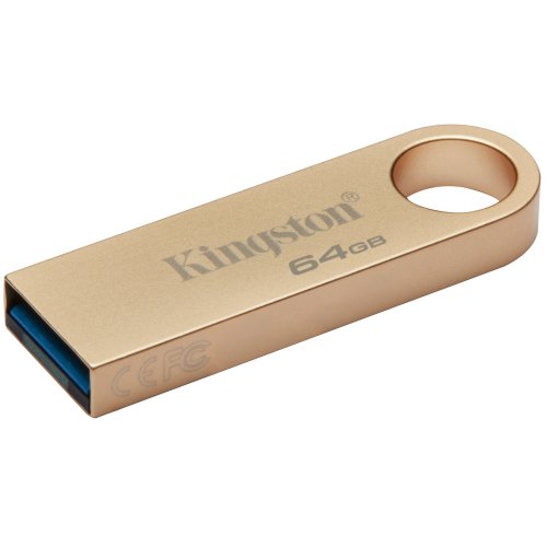 Купити Накопичувач Kingston DataTraveller SE9 G3 64GB USB 3.2 (DTSE9G3/64GB) Gold - ціна в Києві, Львові, Вінниці, Хмельницькому, Франківську, Україні | інтернет-магазин TELEMART.UA фото