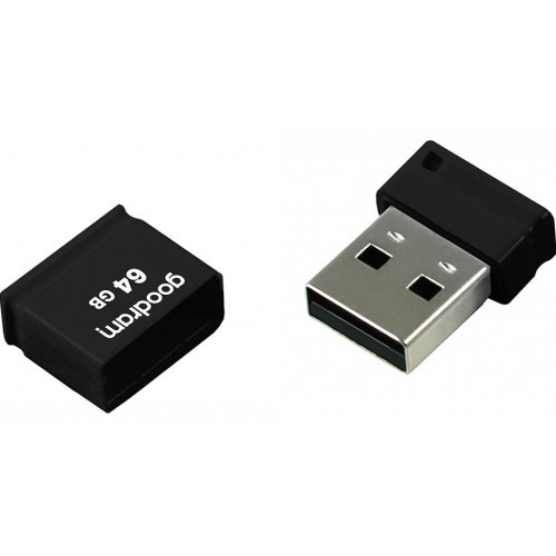 Купить Накопитель Goodram UPI2 64GB USB 2.0 (UPI2-0640K0R11) Black - цена в Харькове, Киеве, Днепре, Одессе
в интернет-магазине Telemart фото