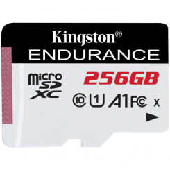 Карта памяти Kingston microSDXC High Endurance 256GB Class 10 UHS-I U1 A1 (SDCE/256GB)