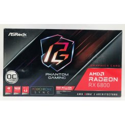 Видеокарта AsRock Radeon RX 6800 Phantom Gaming PGD 16GO 16384MB (RX6800 PGD 16GO) (Восстановлено продавцом, 636223)
