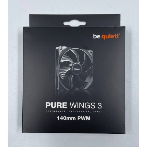 Кулер для корпуса Be Quiet! Pure Wings 3 140 PWM (BL108) Black (Відновлено продавцем, 636686) купити з перевіркою сумісності: огляд, характеристики, ціна у Києві, Львові, Вінниці, Хмельницькому, Івано-Франківську, Україні | інтернет-магазин TELEMART.UA фото