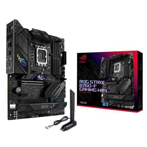 Купить Материнская плата Asus ROG STRIX B760-F GAMING WIFI (s1700, Intel B760) (Восстановлено продавцом, 636722) с проверкой совместимости: обзор, характеристики, цена в Киеве, Днепре, Одессе, Харькове, Украине | интернет-магазин TELEMART.UA фото