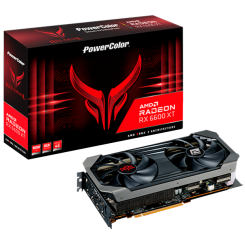 Видеокарта PowerColor Radeon RX 6600 XT Red Devil 8192MB (AXRX 6600XT 8GBD6-3DHE/OC) (Восстановлено продавцом, 636978)