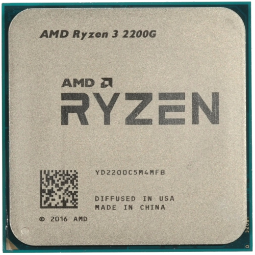 Процесор AMD Ryzen 3 2200G 3.5(3.7)GHz sAM4 Tray (YD2200C5M4MFB) (Відновлено продавцем, 637252) купити з перевіркою сумісності: огляд, характеристики, ціна у Києві, Львові, Вінниці, Хмельницькому, Івано-Франківську, Україні | інтернет-магазин TELEMART.UA фото