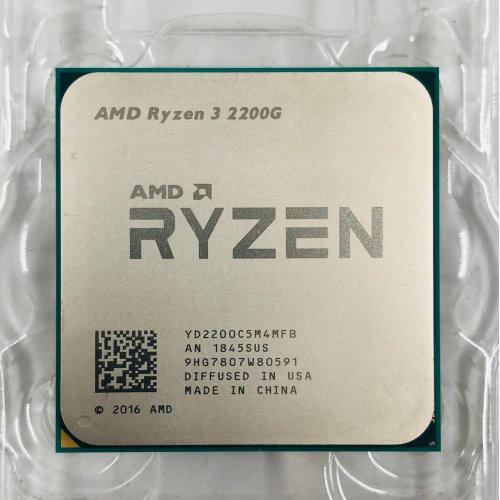 Процесор AMD Ryzen 3 2200G 3.5(3.7)GHz sAM4 Tray (YD2200C5M4MFB) (Відновлено продавцем, 637252) купити з перевіркою сумісності: огляд, характеристики, ціна у Києві, Львові, Вінниці, Хмельницькому, Івано-Франківську, Україні | інтернет-магазин TELEMART.UA фото