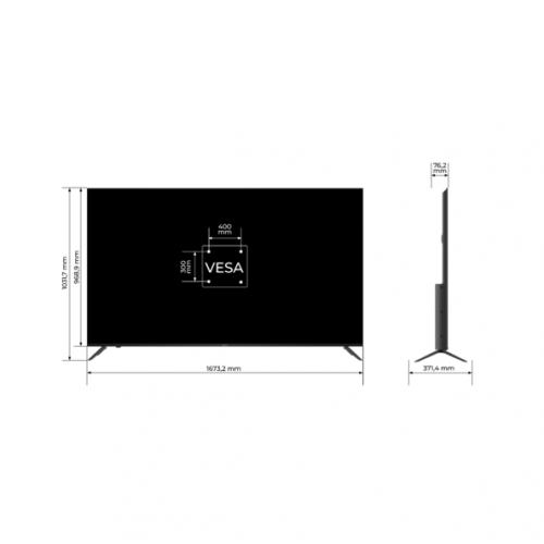 Купить Телевизор Kivi 75" 75U760QB Black - цена в Харькове, Киеве, Днепре, Одессе
в интернет-магазине Telemart фото