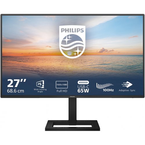 Купити Монітор Philips 27" 27E1N1300AE/00 Black - ціна в Києві, Львові, Вінниці, Хмельницькому, Франківську, Україні | інтернет-магазин TELEMART.UA фото