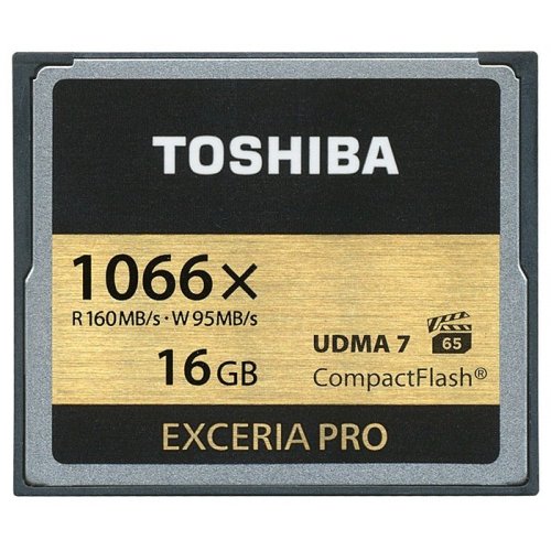 Карта пам'яті Toshiba Compact Flash Exceria Pro 16GB 1066X (CF-016GSG(BL8) купити в Україні | Telemart фото