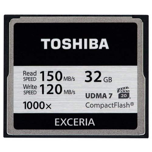 Карта памяти Toshiba Compact Flash Exceria Pro 32GB 1000X (CF-032GTGI(8) купить в Украине | Telemart фото