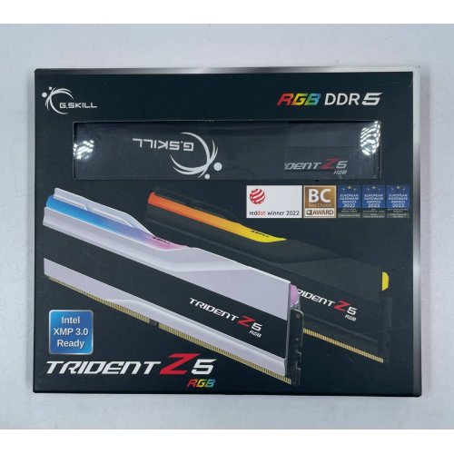 Озп G.Skill DDR5 48GB (2x24GB) 8000Mhz Trident Z5 RGB (F5-8000J4048F24GX2-TZ5RK) (Відновлено продавцем, 637816) купити з перевіркою сумісності: огляд, характеристики, ціна у Києві, Львові, Вінниці, Хмельницькому, Івано-Франківську, Україні | інтернет-магазин TELEMART.UA фото