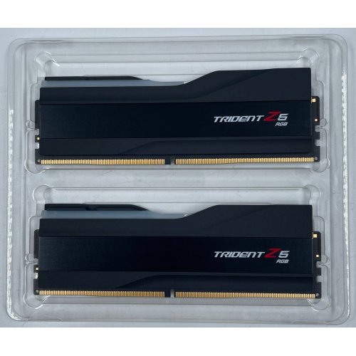 Озп G.Skill DDR5 48GB (2x24GB) 8000Mhz Trident Z5 RGB (F5-8000J4048F24GX2-TZ5RK) (Відновлено продавцем, 637816) купити з перевіркою сумісності: огляд, характеристики, ціна у Києві, Львові, Вінниці, Хмельницькому, Івано-Франківську, Україні | інтернет-магазин TELEMART.UA фото