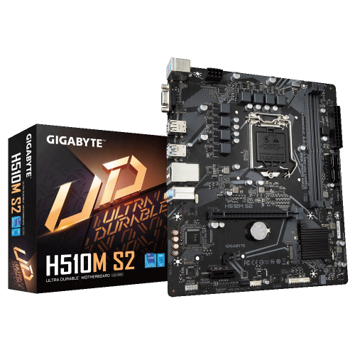 Материнская плата Gigabyte H510M S2 (s1200, Intel H510) (Восстановлено продавцом, 638341) купить в Украине: Киев, Днепр, Харьков, Одесса  | Проверка совместимости, низкая цена, отзывы, характеристики от TELEMART фото