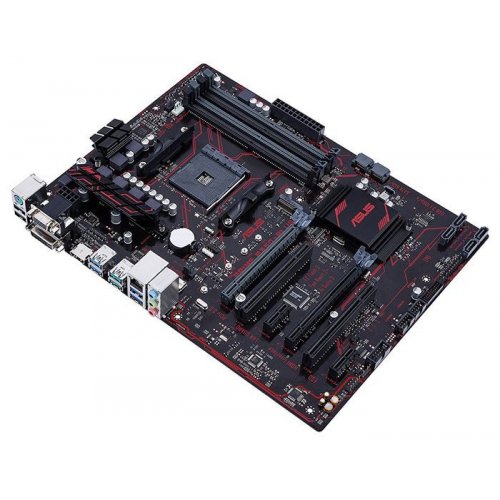 Продать Материнская плата Asus PRIME B350-PLUS (sAM4, AMD B350)(После обзора) по Trade-In интернет-магазине Телемарт - Киев, Днепр, Украина фото