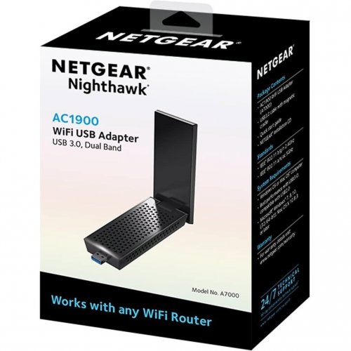 Купить Wi-Fi адаптер NETGEAR A7000 Nighthawk AC1900 (A7000-100PES) - цена в Харькове, Киеве, Днепре, Одессе
в интернет-магазине Telemart фото