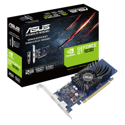 Видеокарта Asus GeForce GT 1030 Low profile 2048MB (GT1030-2G-BRK) (Восстановлено продавцом, 639794)