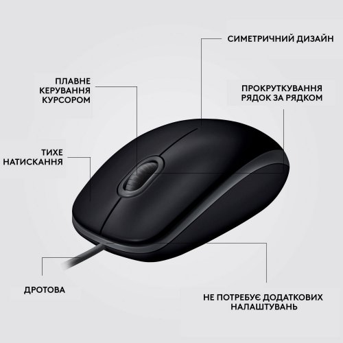 Фото Мышка Logitech B110 Optical USB Black