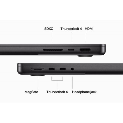 Купити Ноутбук Apple MacBook Pro 14" M3 Pro 18/1TB 2023 (Z1AU0024F) Space Black - ціна в Києві, Львові, Вінниці, Хмельницькому, Франківську, Україні | інтернет-магазин TELEMART.UA фото