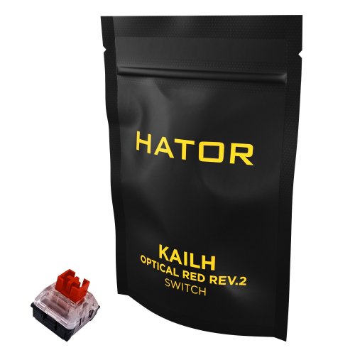 Купить Уценка комплект переключателей HATOR Hotswap Switch Kailh Optical Rev.2 Linear Red 10pcs (HTS-170) (відкрита упаковка, 640799) - цена в Харькове, Киеве, Днепре, Одессе
в интернет-магазине Telemart фото