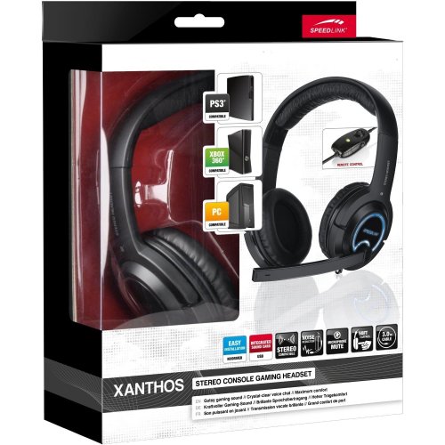 Photo Headset Speedlink Xanthos Stereo Console Gaming (SL-4475-BK) Black
