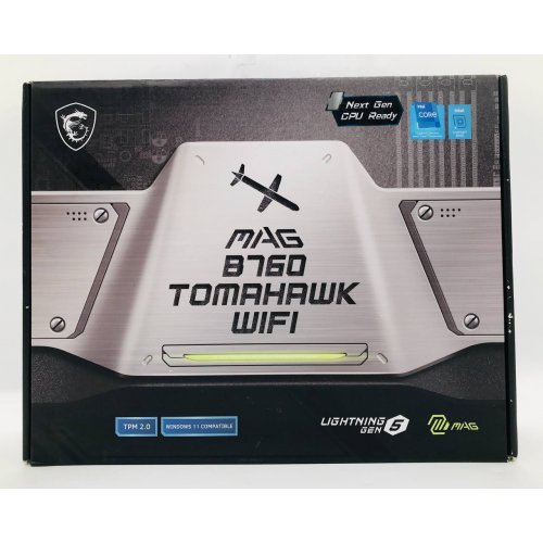 Купить Материнская плата MSI MAG B760 TOMAHAWK WIFI (s1700, Intel B760) (Восстановлено продавцом, 641174) с проверкой совместимости: обзор, характеристики, цена в Киеве, Днепре, Одессе, Харькове, Украине | интернет-магазин TELEMART.UA фото