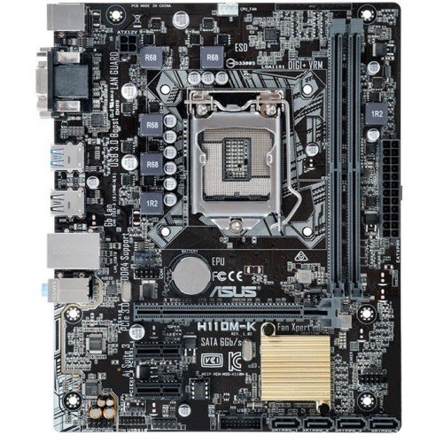 Материнська плата Asus H110M-K (s1151, Intel H110) (Відновлено продавцем, 641192) купити з перевіркою сумісності: огляд, характеристики, ціна у Києві, Львові, Вінниці, Хмельницькому, Івано-Франківську, Україні | інтернет-магазин TELEMART.UA фото