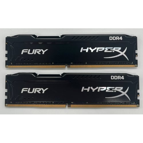 ОЗП Kingston DDR4 16Gb (2x8GB) 2133Mhz HyperX FURY Black (HX421C14FBK2/16) (Відновлено продавцем, 641195) купити з перевіркою сумісності: огляд, характеристики, ціна у Києві, Львові, Вінниці, Хмельницькому, Івано-Франківську, Україні | інтернет-магазин TELEMART.UA фото