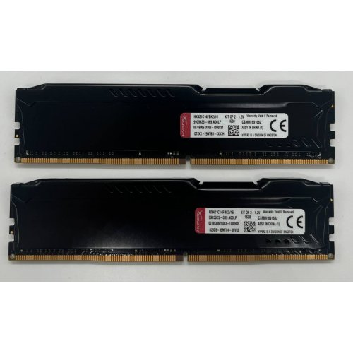 ОЗП Kingston DDR4 16Gb (2x8GB) 2133Mhz HyperX FURY Black (HX421C14FBK2/16) (Відновлено продавцем, 641195) купити з перевіркою сумісності: огляд, характеристики, ціна у Києві, Львові, Вінниці, Хмельницькому, Івано-Франківську, Україні | інтернет-магазин TELEMART.UA фото