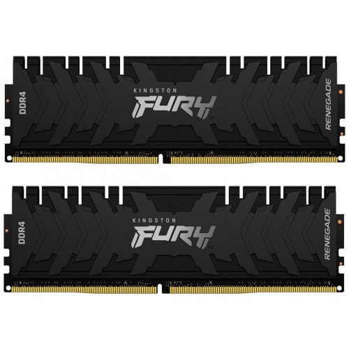 Купить ОЗУ Kingston DDR4 32GB (2x16GB) 3600Mhz FURY Renegade Black (KF436C16RB1K2/32) (Восстановлено продавцом, 641196) с проверкой совместимости: обзор, характеристики, цена в Киеве, Днепре, Одессе, Харькове, Украине | интернет-магазин TELEMART.UA фото