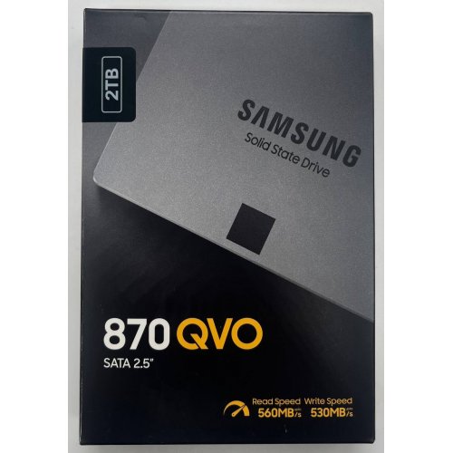 Продати SSD-диск Samsung 870 QVO V-NAND MLC 2TB 2.5" (MZ-77Q2T0BW) (Відновлено продавцем, 641202) за Trade-In у інтернет-магазині Телемарт - Київ, Дніпро, Україна фото