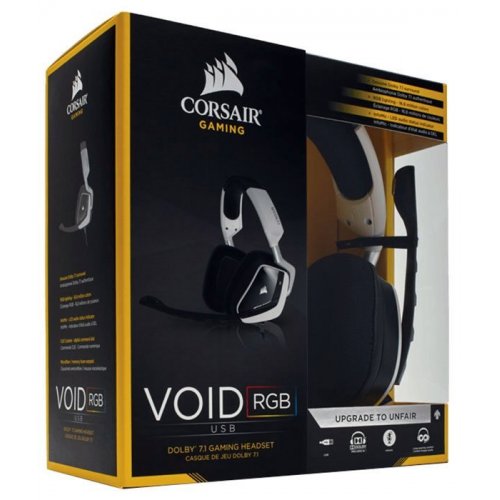 Купити Навушники Corsair VOID RGB USB Dolby 7.1 (CA-9011139-EU) - ціна в Києві, Львові, Вінниці, Хмельницькому, Франківську, Україні | інтернет-магазин TELEMART.UA фото
