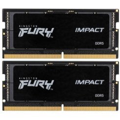 ОЗП Kingston SODIMM DDR5 64GB (2x32GB) 5600Mhz FURY Impact Black (KF556S40IBK2-64) (Пошкоджене пакування, 641350)