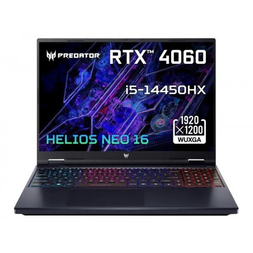 Купити Ноутбук Acer Predator Helios Neo 16 PHN16-72 (NH.QRFEU.001) Black - ціна в Києві, Львові, Вінниці, Хмельницькому, Франківську, Україні | інтернет-магазин TELEMART.UA фото