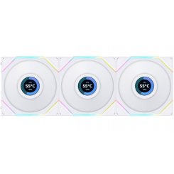 Кулер для корпуса Lian Li Uni Fan TL LCD Reverse 120 3 in 1 (G99.12RTLLCD3W.00) White