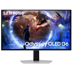 Монітор Samsung 27" Odyssey OLED G6 (LS27DG600SIXCI) Silver