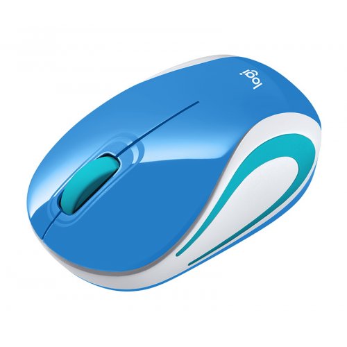 Купить Мышка Logitech Wireless Mini Mouse M187 Blue - цена в Харькове, Киеве, Днепре, Одессе
в интернет-магазине Telemart фото