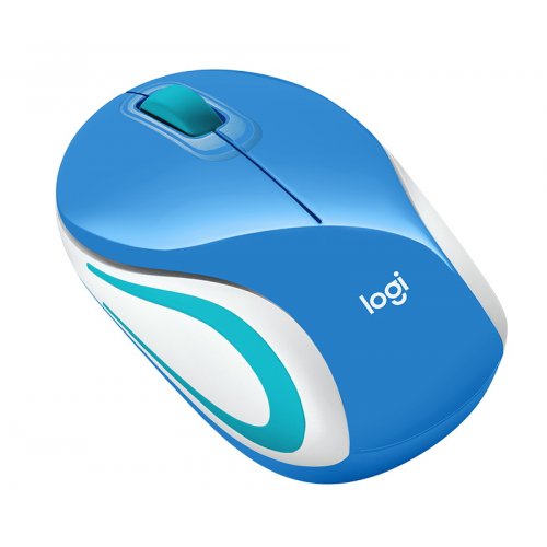 Купить Мышка Logitech Wireless Mini Mouse M187 Blue - цена в Харькове, Киеве, Днепре, Одессе
в интернет-магазине Telemart фото