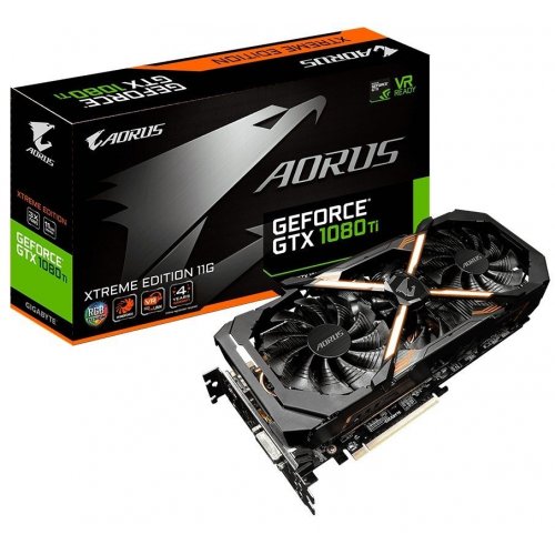 Продать Видеокарта Gigabyte GeForce GTX 1080 TI AORUS Xtreme Edition 11264MB (GV-N108TAORUS X-11GD) по Trade-In интернет-магазине Телемарт - Киев, Днепр, Украина фото