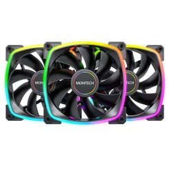 Набір кулерів Montech AX120 PWM 3 in 1 Black