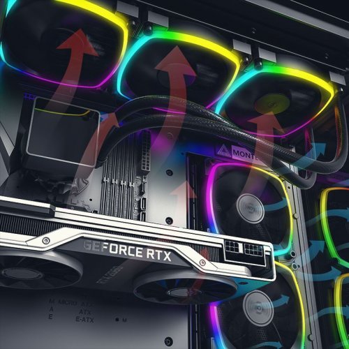 Набор кулеров Montech AX120 PWM 3 in 1 Black купить в Украине: Киев, Днепр, Харьков, Одесса  | Проверка совместимости, низкая цена, отзывы, характеристики от TELEMART фото