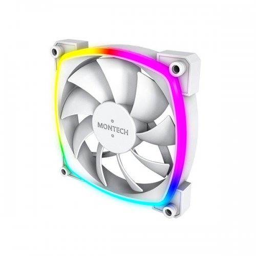 Набор кулеров Montech AX120 PWM 3 in 1 White купить в Украине: Киев, Днепр, Харьков, Одесса  | Проверка совместимости, низкая цена, отзывы, характеристики от TELEMART фото