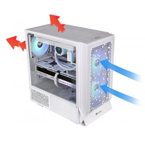 Купить Корпус Thermaltake Ceres 330 ARGB Tempered Glass без БП (CA-1Y2-00M6WN-01) Snow с проверкой совместимости: обзор, характеристики, цена в Киеве, Днепре, Одессе, Харькове, Украине | интернет-магазин TELEMART.UA фото