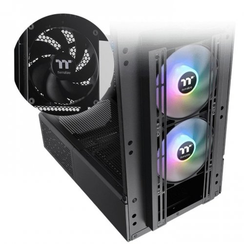 Корпус Thermaltake Ceres 330 ARGB Tempered Glass без БЖ (CA-1Y2-00M1WN-01) Black купити з перевіркою сумісності: огляд, характеристики, ціна у Києві, Львові, Вінниці, Хмельницькому, Івано-Франківську, Україні | інтернет-магазин TELEMART.UA фото