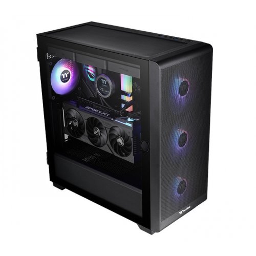 Корпус Thermaltake S250 ARGB Tempered Glass без БЖ (CA-1Y6-00M1WN-00) Black купити з перевіркою сумісності: огляд, характеристики, ціна у Києві, Львові, Вінниці, Хмельницькому, Івано-Франківську, Україні | інтернет-магазин TELEMART.UA фото