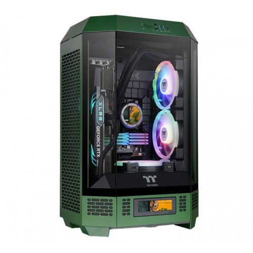 Продать Корпус Thermaltake The Tower 300 Tempered Glass без БП (CA-1Y4-00SCWN-00) Racing Green по Trade-In интернет-магазине Телемарт - Киев, Днепр, Украина фото