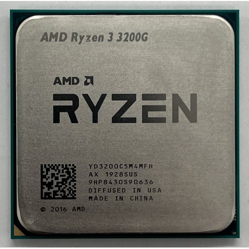 Купить Процессор AMD Ryzen 3 3200G 3.6(4)GHz 4MB sAM4 Tray (YD3200C5M4MFH) (Восстановлено продавцом, 642255) с проверкой совместимости: обзор, характеристики, цена в Киеве, Днепре, Одессе, Харькове, Украине | интернет-магазин TELEMART.UA фото