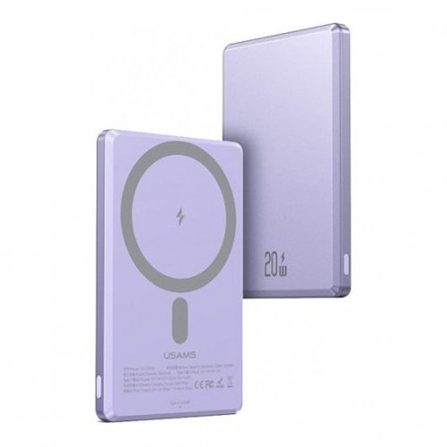 Купить Powerbank Usams US-CD220 5000mAh 20W Wireless Purple - цена в Харькове, Киеве, Днепре, Одессе
в интернет-магазине Telemart фото